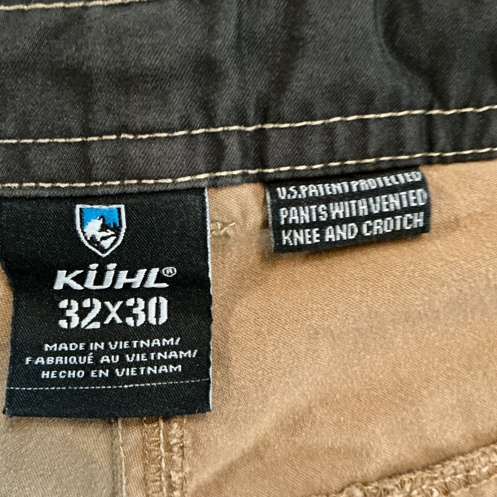 KUHL Revolvr‎ Pants W32 Light Brown Khaki Cotton Nylon Vented Men's - Picture 6 of 11